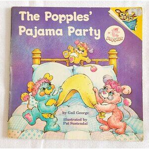 Vintage 1986 The Popples Pajama Party Softcover Book